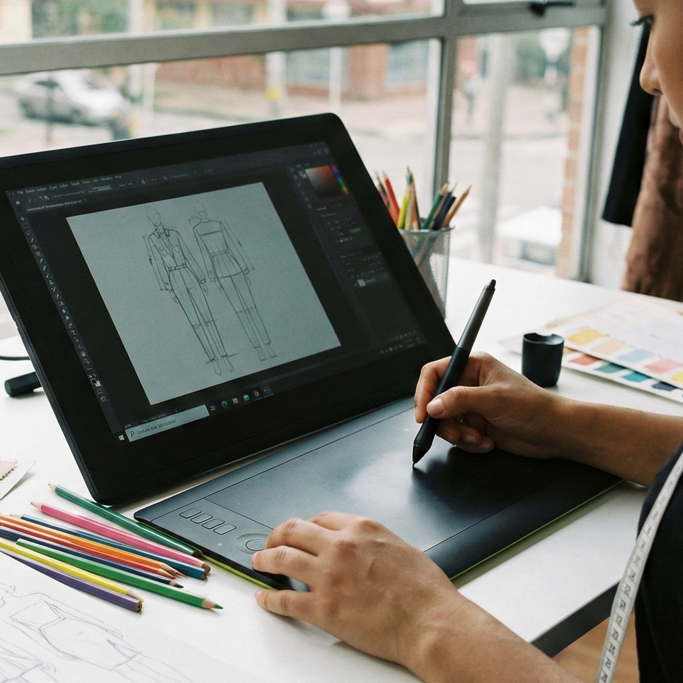 Fashion design sketches and tech pack development for nearshore manufacturing